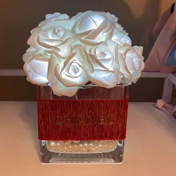 GlammitCreations Other - LightUp Rose Arrangement with Chanel Holiday Ribbon